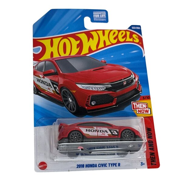 Hot Wheels 2018 Honda Civic Type R Red HW Then and Now 3/10 137/365 1:64 - Picture 1 of 6